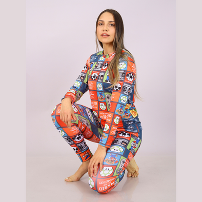 Pijama Manga Larga Mario Bros Mujer