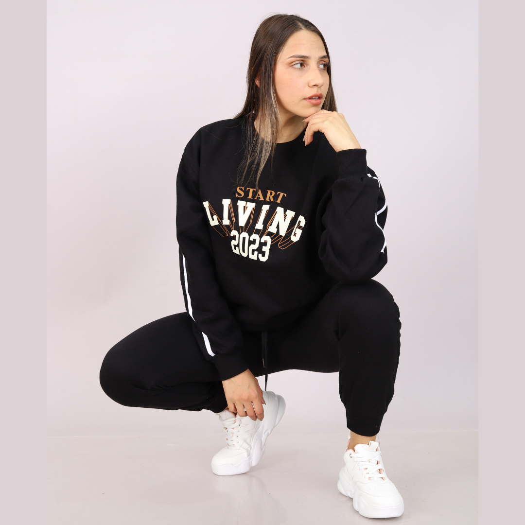 Polera Jogger Living Mujer Negro