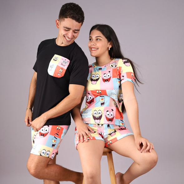 Pijama Bob Esponja Match Hombre y Mujer