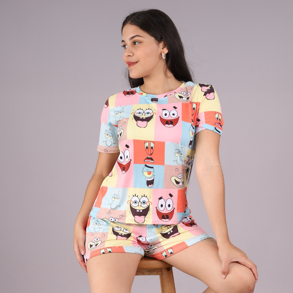 Pijama Bob Esponja Match Hombre y Mujer