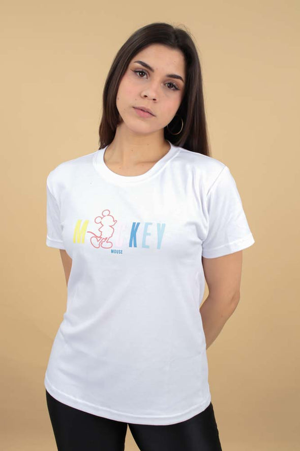 Polo Mujer Mickey Algodón Pima 100%