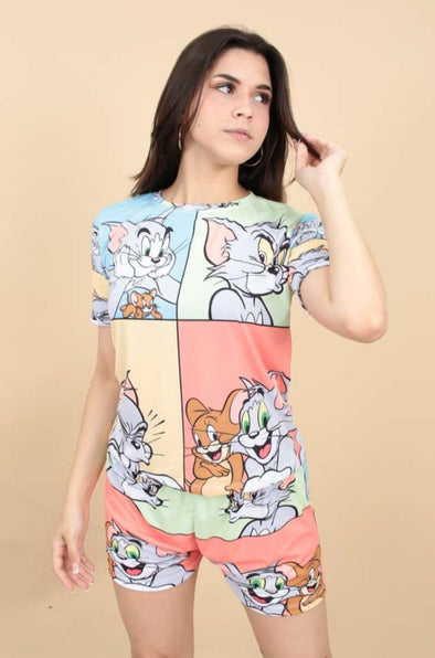 Pijama Tom & Jerry Mujer