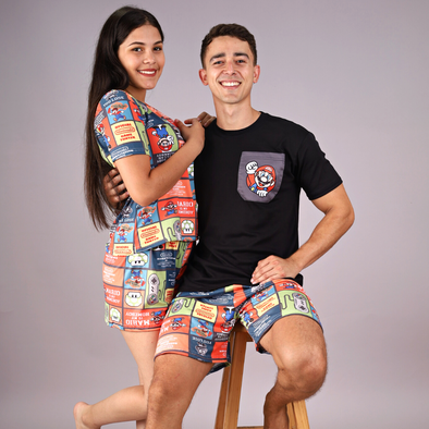 Pijama Mario Bros Match Hombre y Mujer