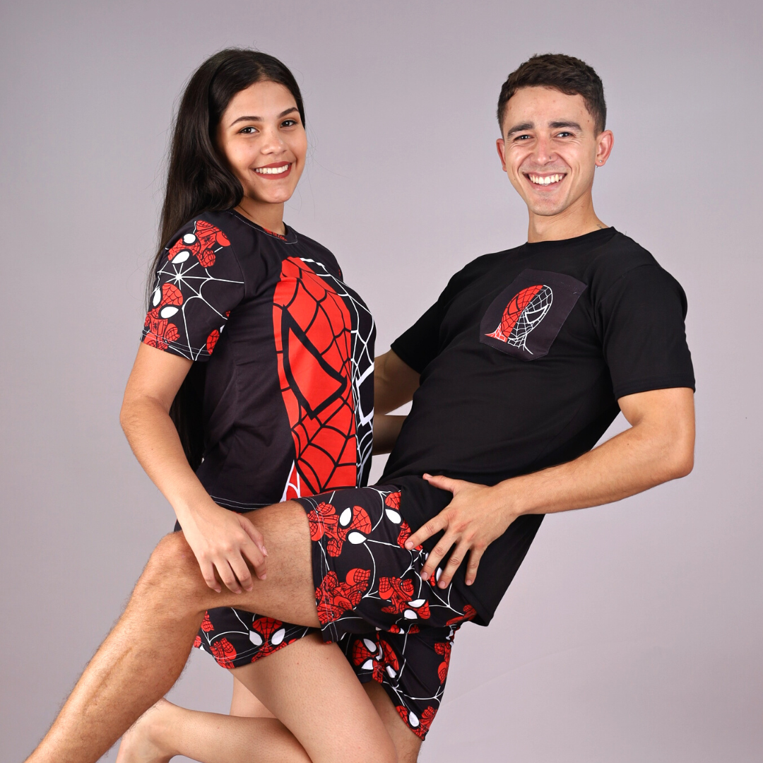 Pijama Spider Man Match Hombre y Mujer - Main Image