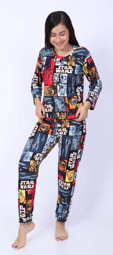 Pijama Manga Larga Star Wars Mujer