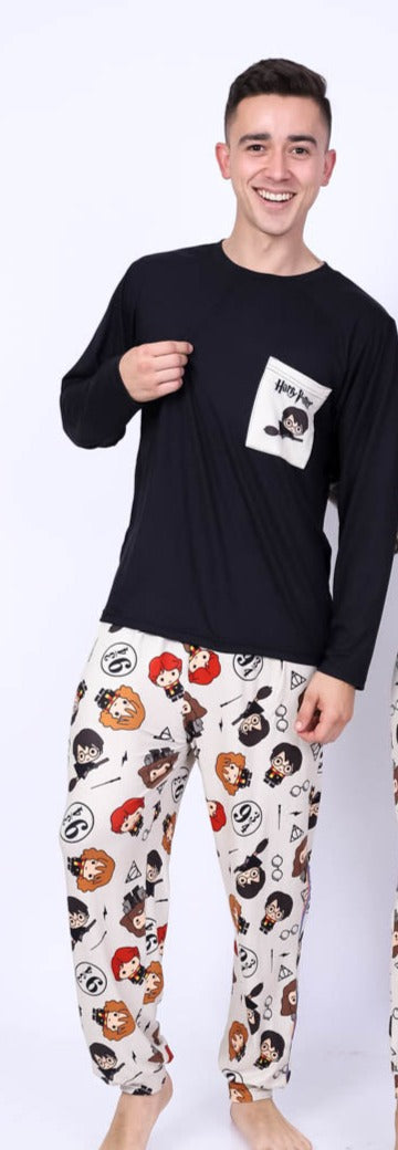 Pijama Manga Larga Harry Potter Hombre